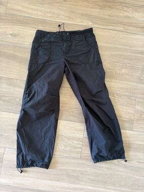 Cotton On Women’s 4  Black Cargo Parachute Pants with cords